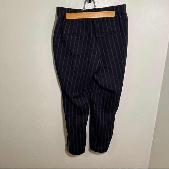 Zara Trafaluc Collection Pull On Slim Pant Navy Stripes XS - Picture 5 of 9